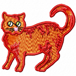 Cats Embroidery Design 4